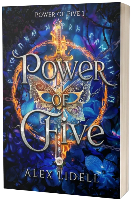 Power of Five by Alex Lidell, a romantasy book cover